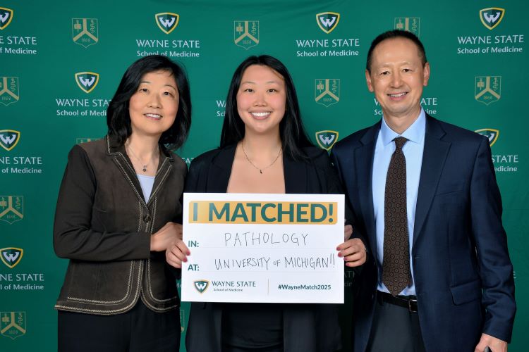 Chelsea Yu on Match Day with her parents